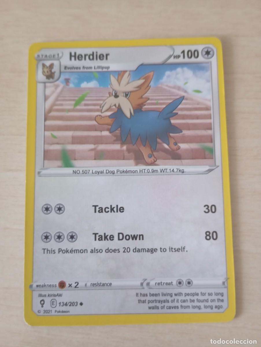 Cartas Colecion&aacute;veis: Carta Pok&eacute;mon Herdier Proxy