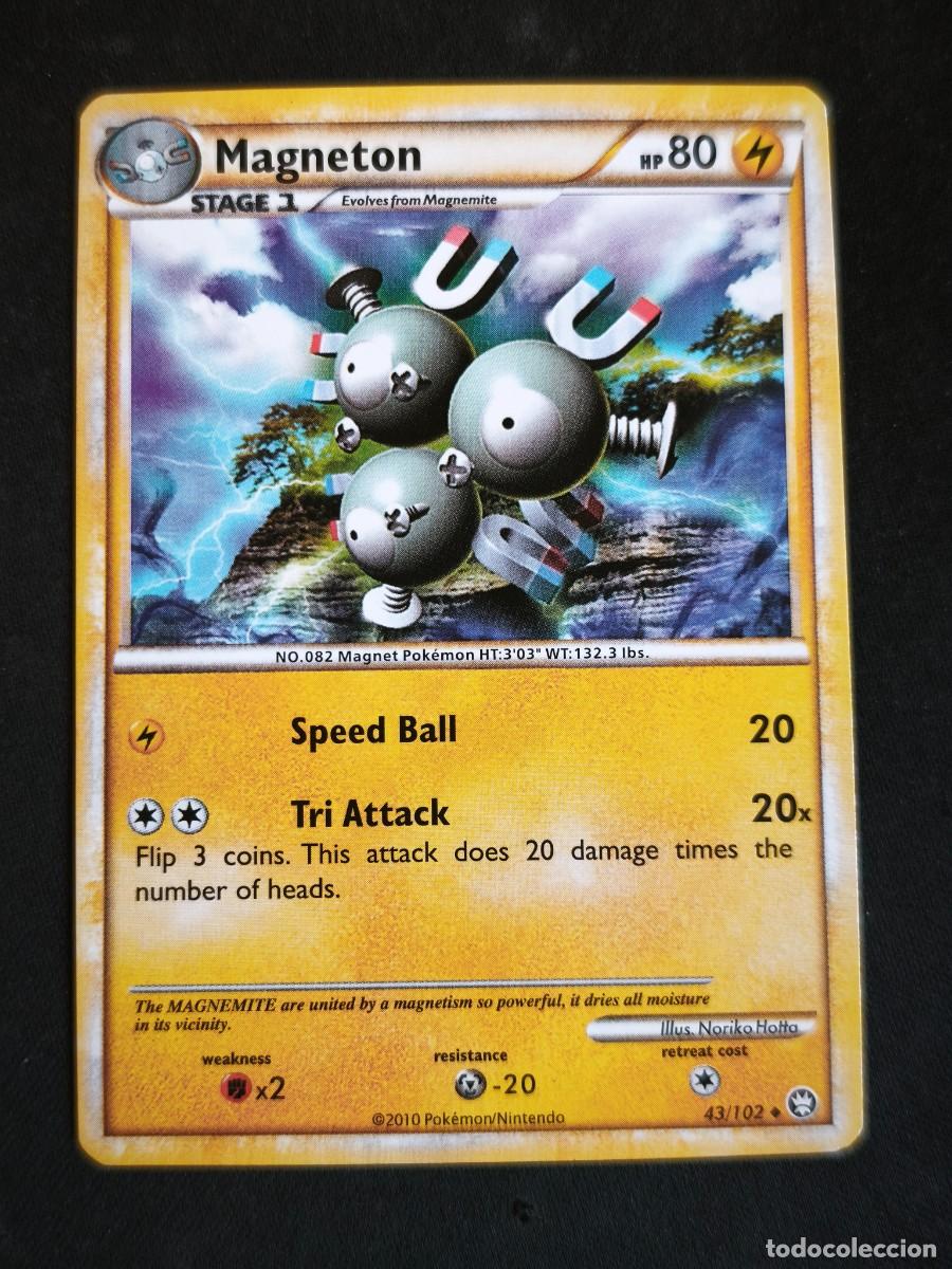 Trading cards: Carta Pokemon Magneton estado muy bueno