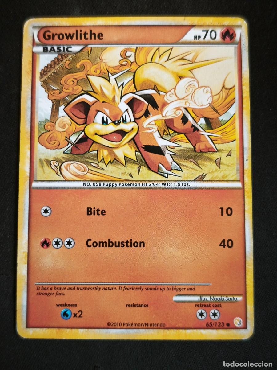 Cartas Colecion&aacute;veis: Carta Pokemon Growlithe estado muy bueno