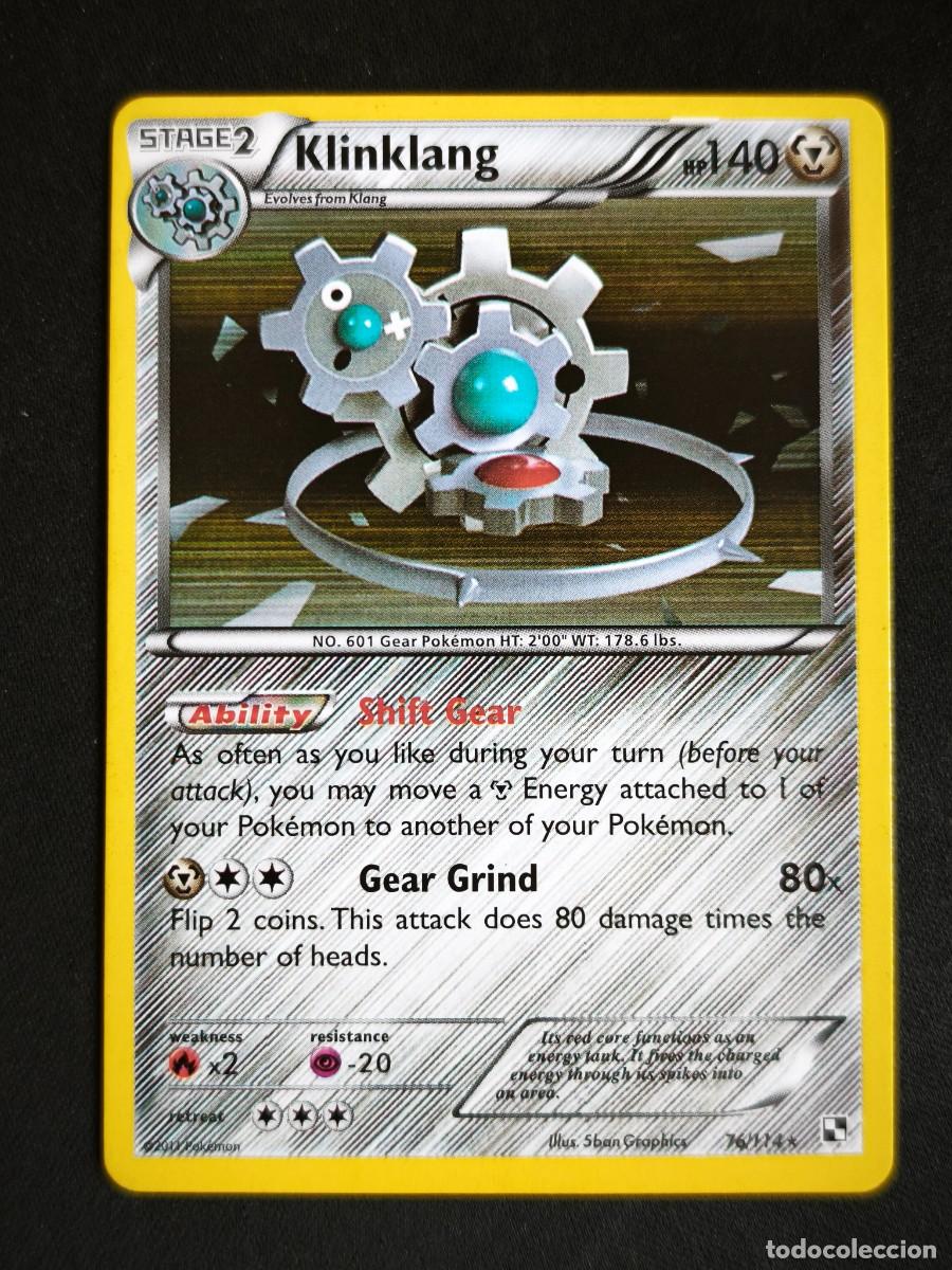 Cartas Colecion&aacute;veis: Carta Pokemon Klinklang estado muy bueno