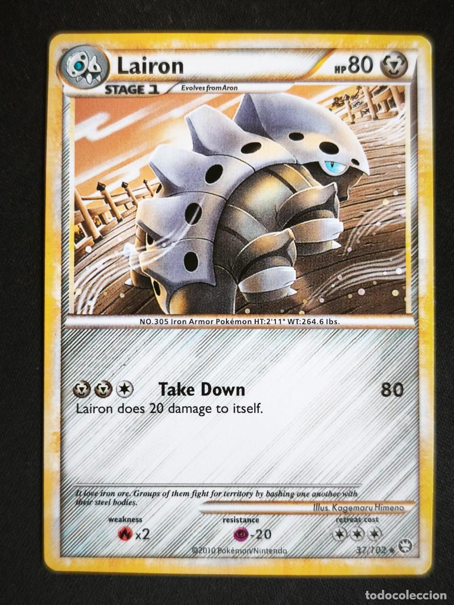 Cartas Colecion&aacute;veis: Carta Pokemon Lairon estado muy bueno