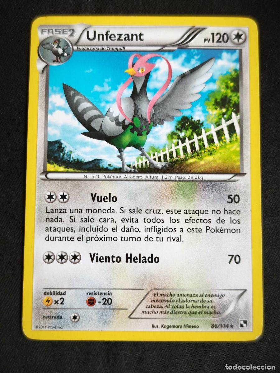 Trading cards: Carta Pokemon Unfezant estado muy bueno