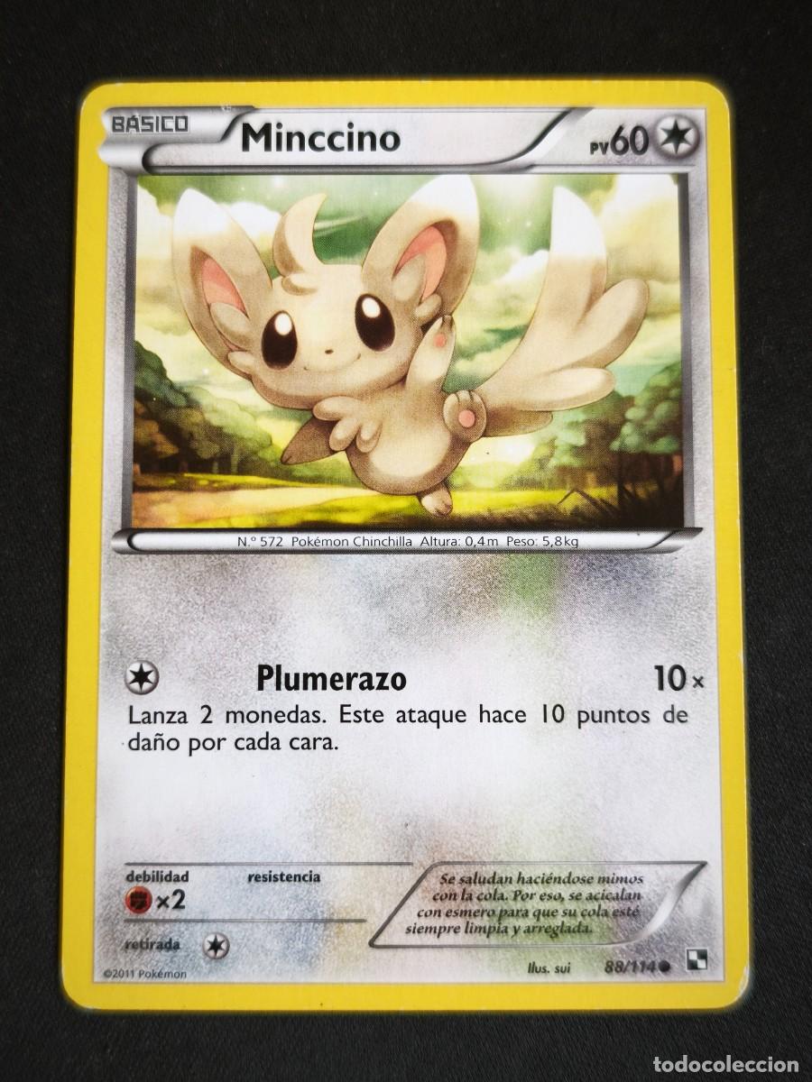 Trading cards: Carta Pokemon Minccino estado muy bueno