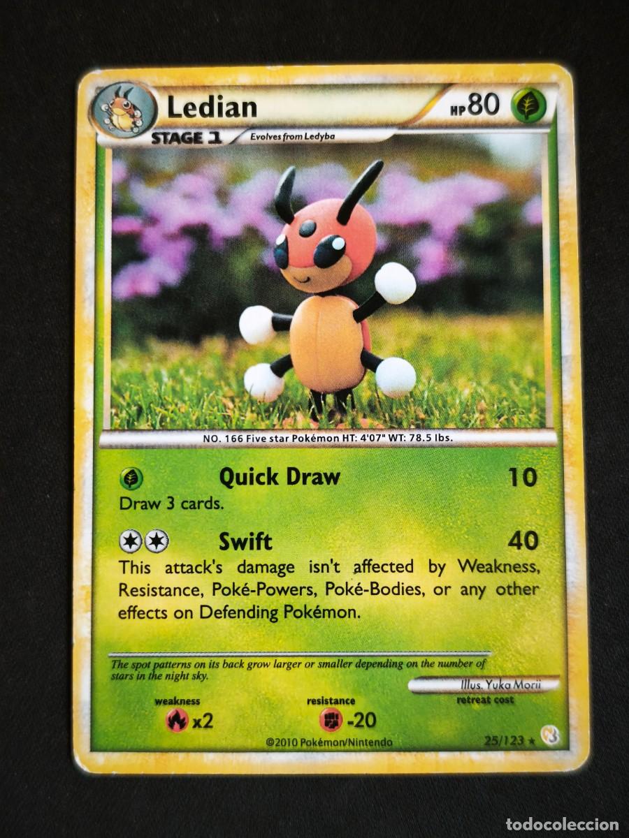 Trading cards: Carta Pokemon Ledian estado muy bueno