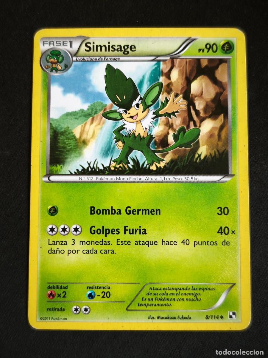 Trading cards: Carta Pokemon Simisage estado muy bueno