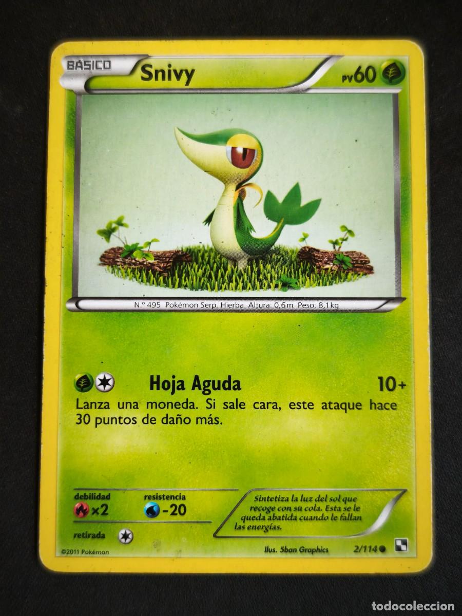 Trading cards: Carta Pokemon Snivy estado muy bueno