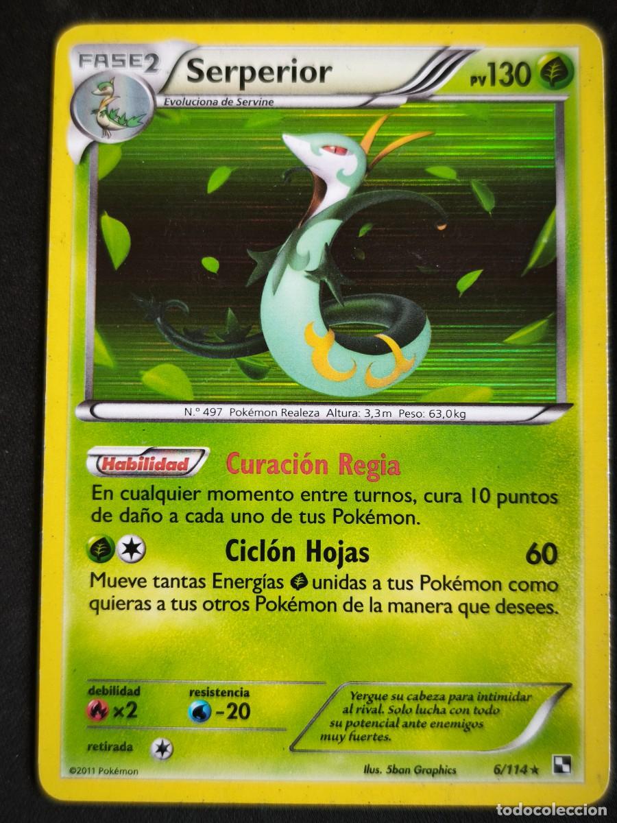 Trading cards: Carta Pokemon Serperior estado muy bueno