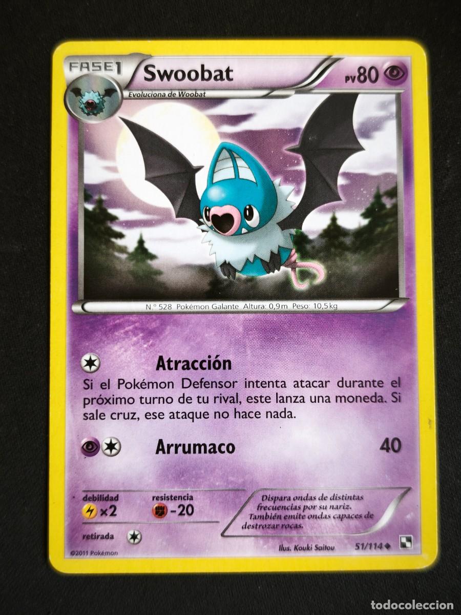 Trading cards: Carta Pokemon Swoobat estado muy bueno