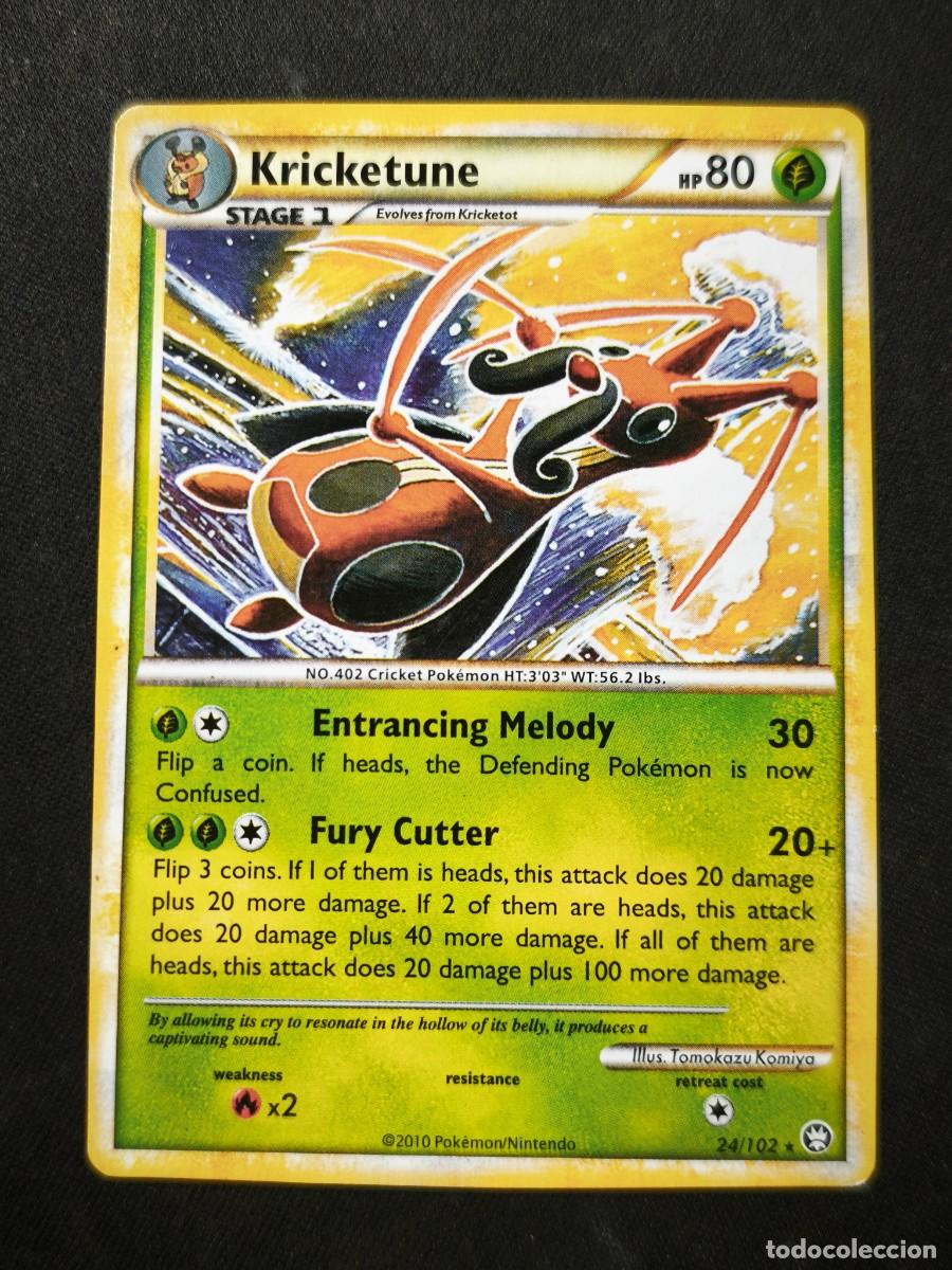 Trading cards: Carta Pokemon Kricketune estado muy bueno