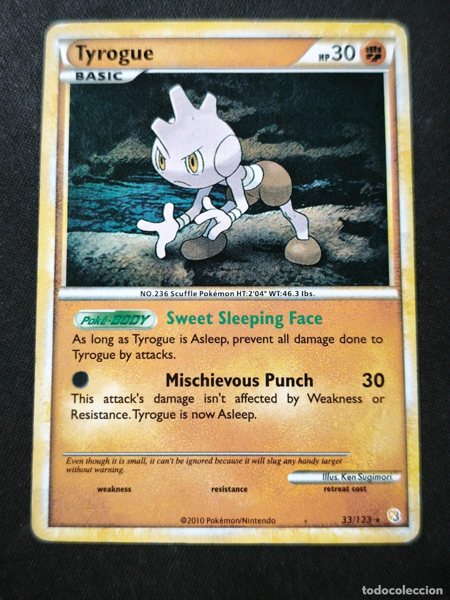 Trading cards: Carta Pokemon Tyrogue estado muy bueno