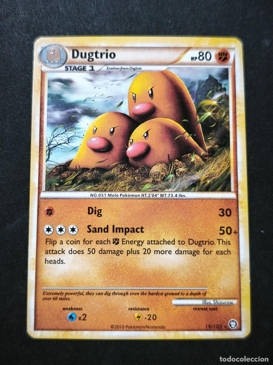 Trading cards: Carta Pokemon Dugtrio estado muy bueno