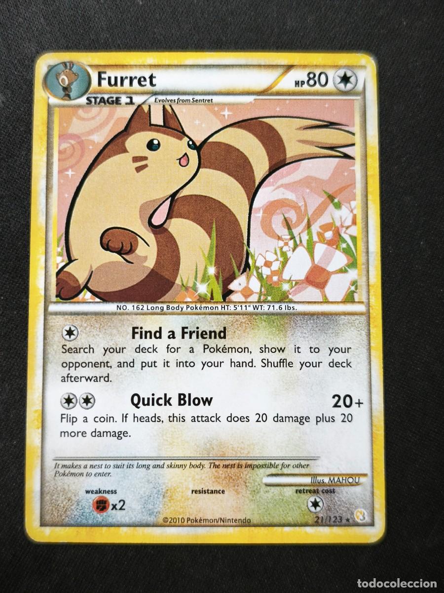 Trading cards: Carta Pokemon Furret estado muy bueno