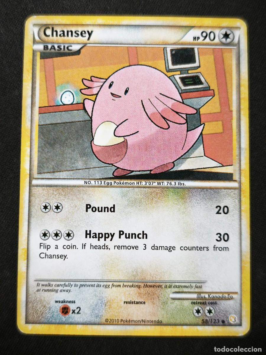 Trading cards: Carta Pokemon Chansey estado muy bueno