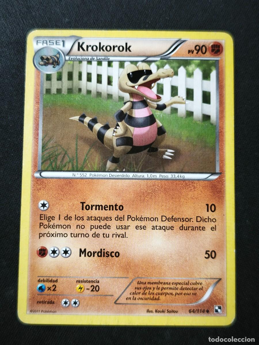 Trading cards: Carta Pokemon Krokorok estado muy bueno