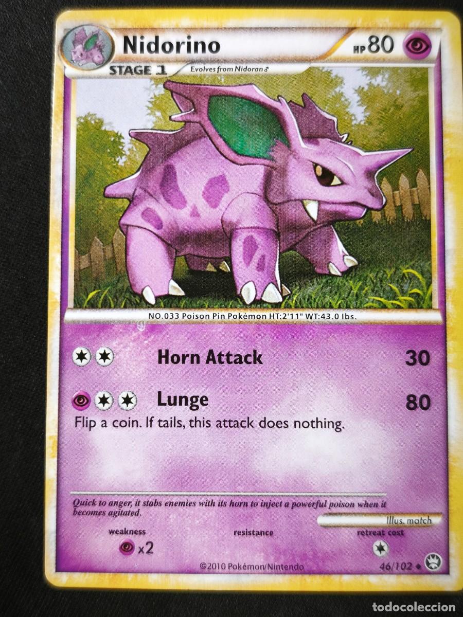 Figurine Collezionabili: Carta Pokemon NIdorino estado muy bueno