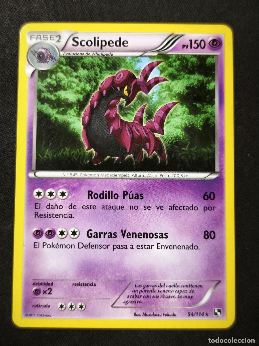 Cartas Colecion&aacute;veis: Carta Pokemon Scolipede estado muy bueno