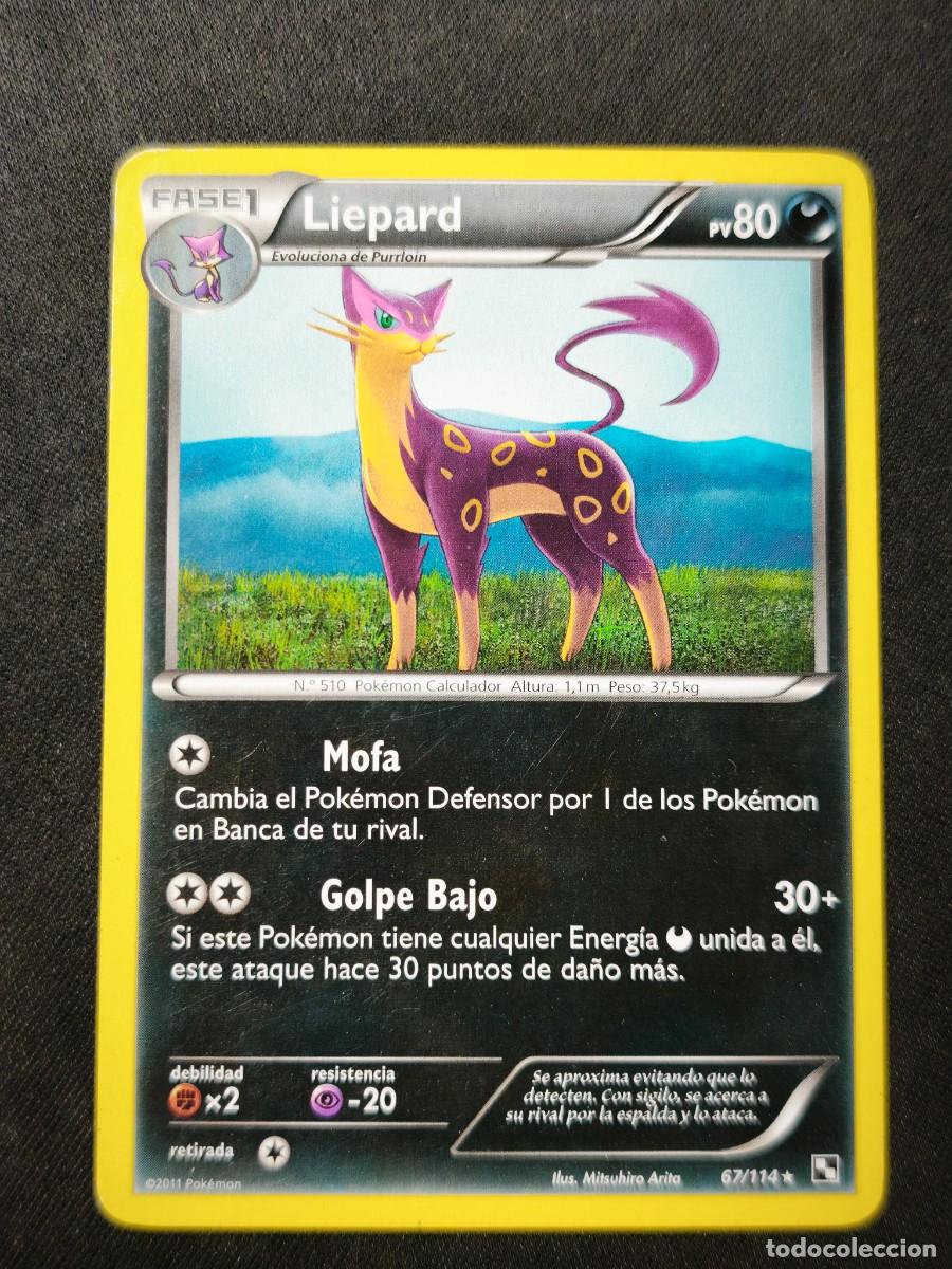 Trading cards: Carta Pokemon Liepard estado muy bueno