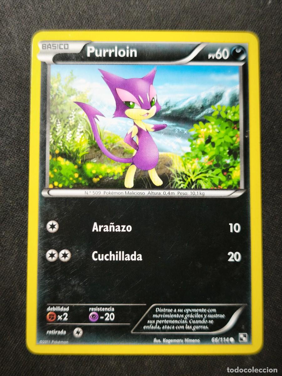Trading cards: Carta Pokemon Purrloin estado muy bueno