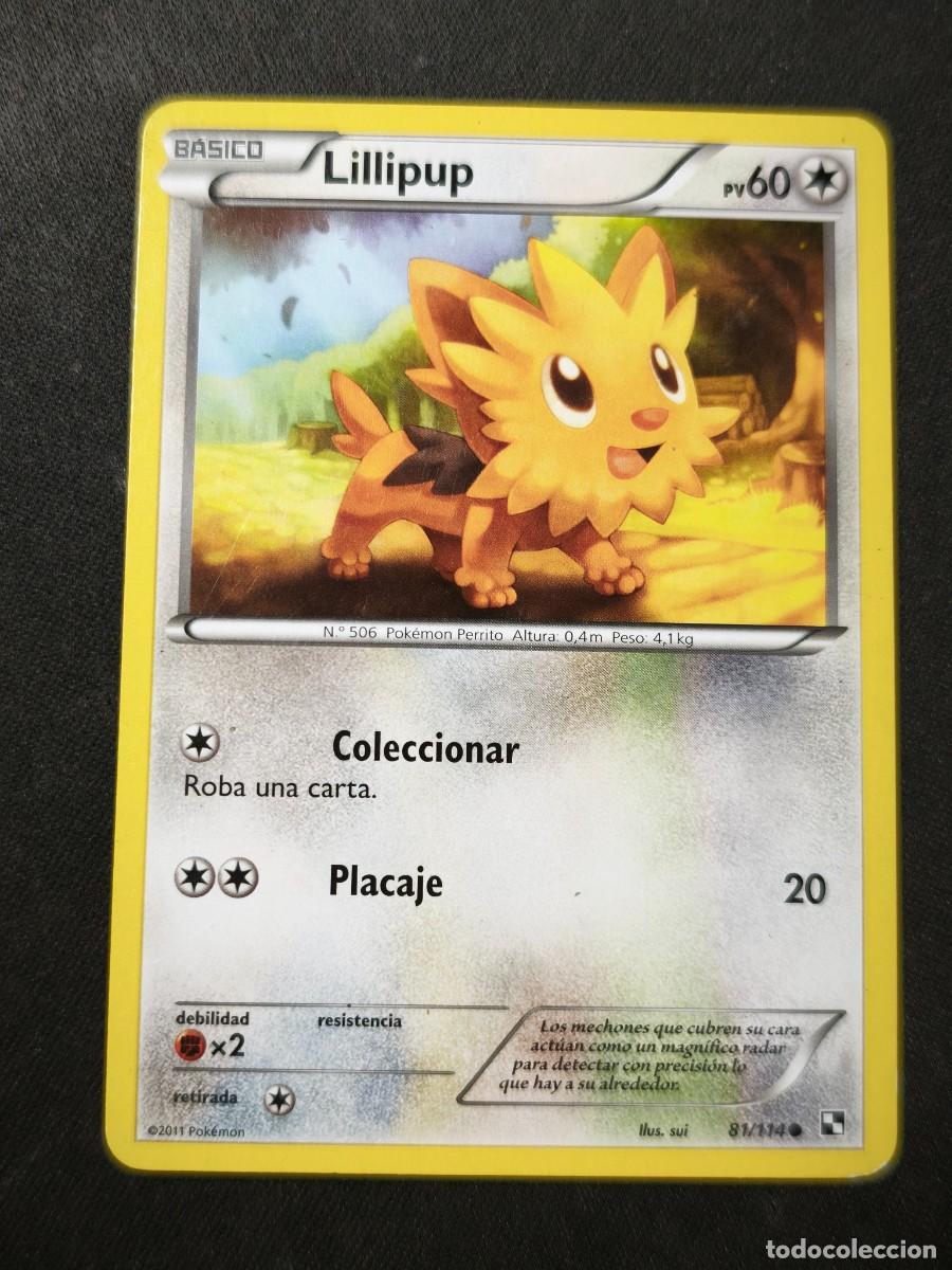 Trading cards: Carta Pokemon Lillipup estado muy bueno