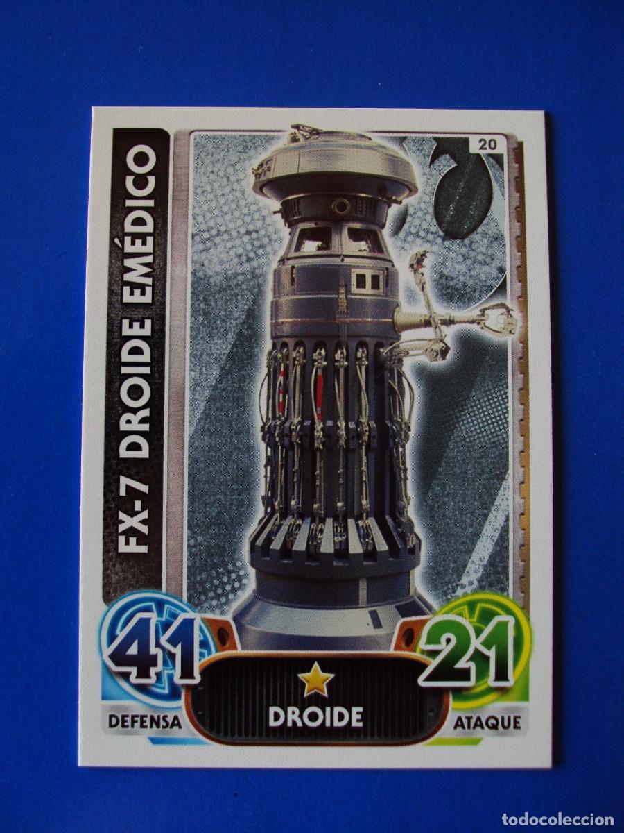 Trading cards: N&ordm; 20 FX-7 DROIDE STAR WARS EL DESPERTAR DE LA FUERZA FORCE ATTAX AWAKENS 2015 TOPPS CROMO NUEVO