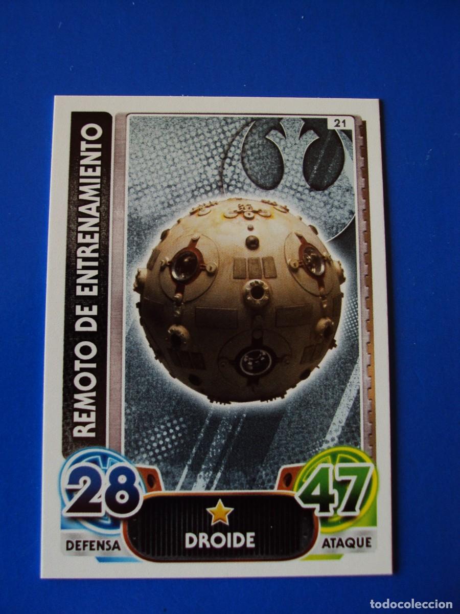 Trading cards: N&ordm; 21 REMOTO STAR WARS EL DESPERTAR DE LA FUERZA FORCE ATTAX AWAKENS 2015 TOPPS CROMO NUEVO