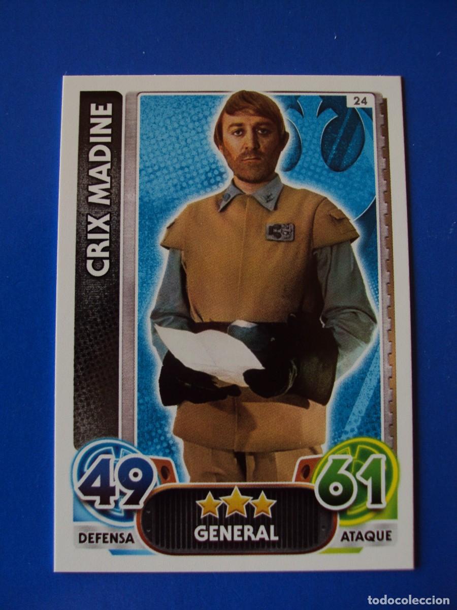 Trading cards: N&ordm; 24 CRIX MADINE STAR WARS EL DESPERTAR DE LA FUERZA FORCE ATTAX AWAKENS 2015 TOPPS CROMO NUEVO