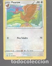 Figurine Collezionabili: CROMO DE POK&Eacute;MON DE FASE 2 FEAROW PS 90 N&ordm; 022 DEL A&Ntilde;O 2021