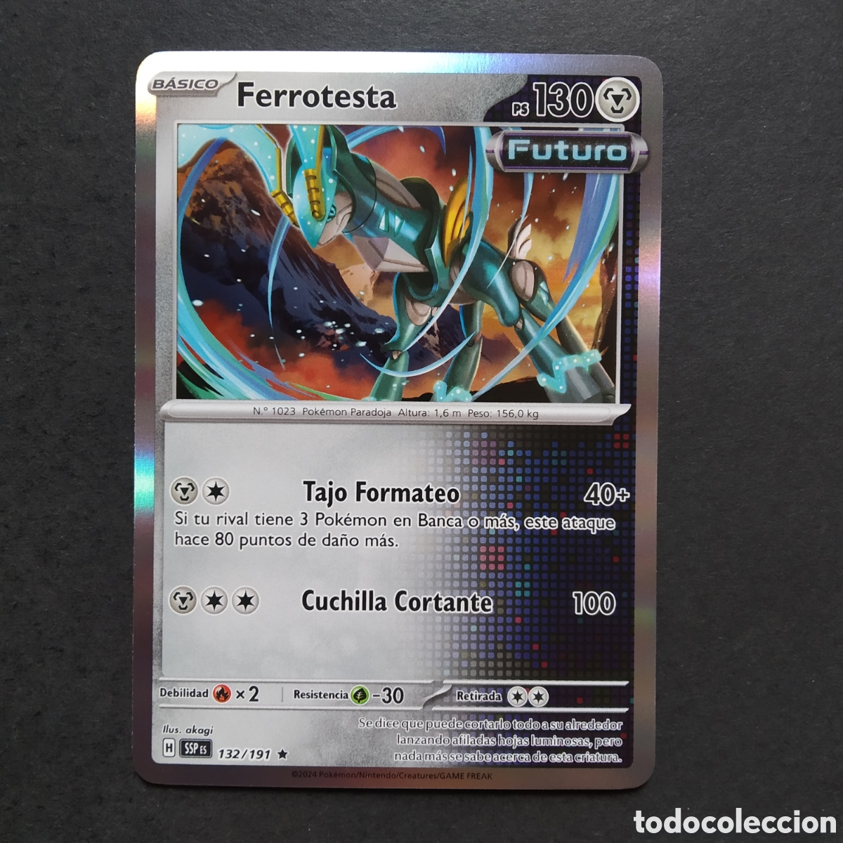 Cartas Colecion&aacute;veis: CARTA TCG - N&ordm; 132 - FERROTESTA (REVERSE HOLO) - CHISPAS FULGURANTES - POK&Eacute;MON - EN ESPA&Ntilde;OL