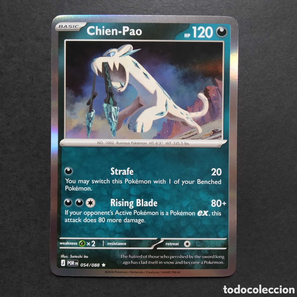 Trading cards: CARTA TCG - N&ordm; 054 - CHIEN-PAO (REVERSE HOLO) - PERFECT ORDER - POK&Eacute;MON - EN INGL&Eacute;S