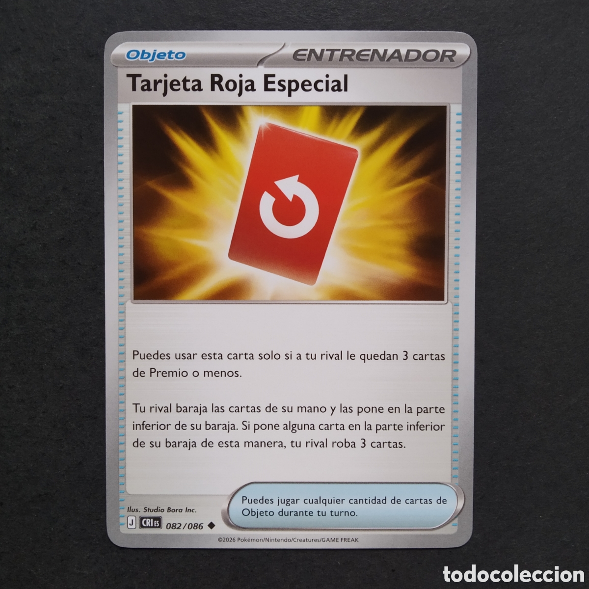 Trading cards: CARTA TCG - N&ordm; 082 - TARJETA ROJA ESPECIAL - CAOS CRECIENTE - POK&Eacute;MON - EN ESPA&Ntilde;OL