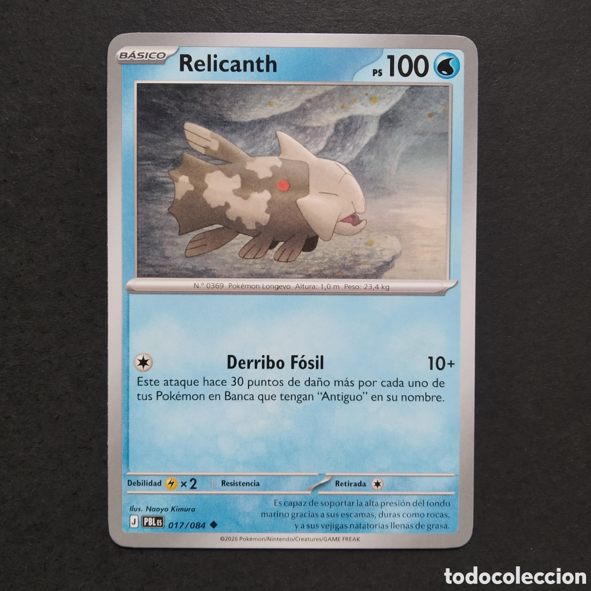 Trading cards: CARTA TCG - N&ordm; 017 - RELICANTH - OSCURIDAD ABSOLUTA - POK&Eacute;MON - EN ESPA&Ntilde;OL