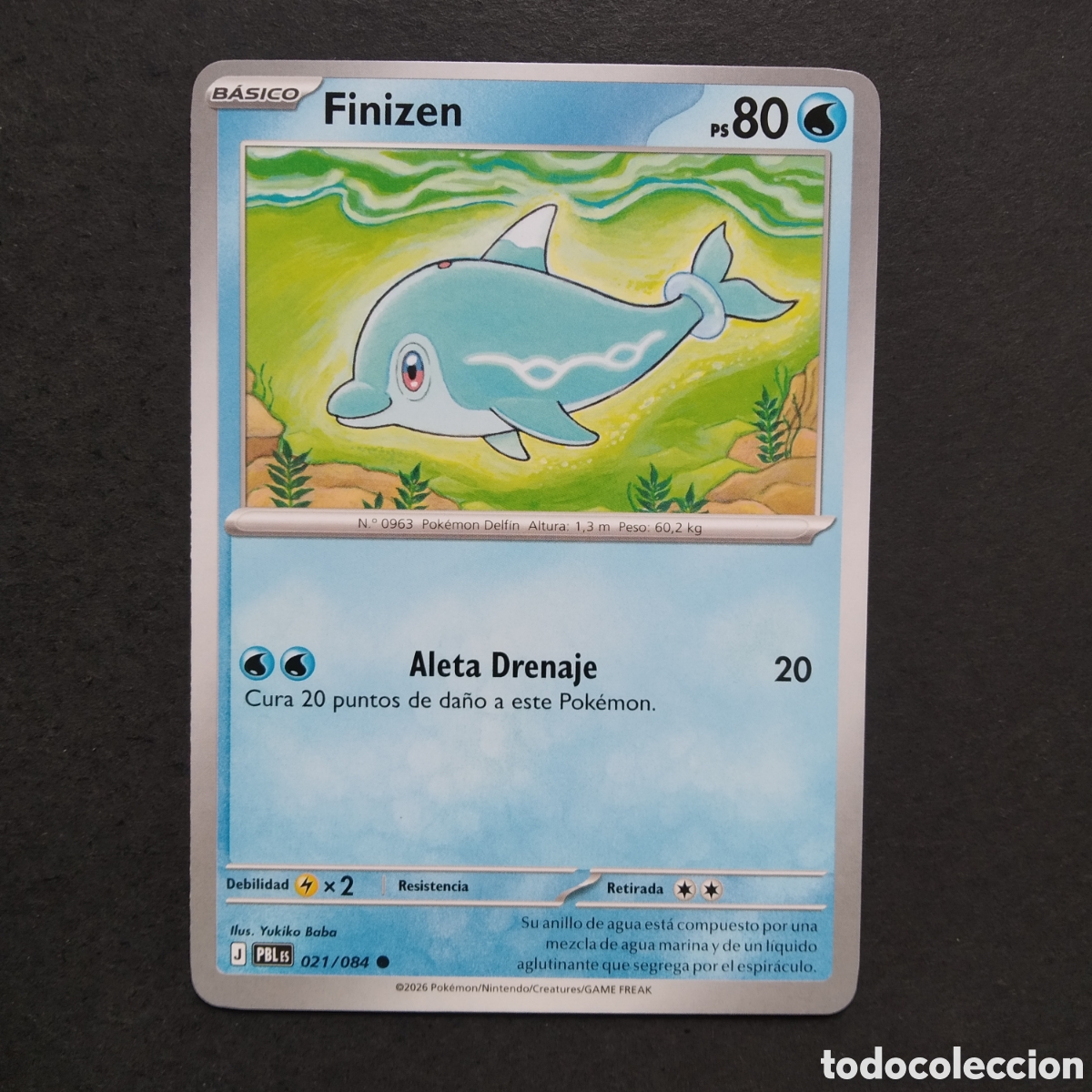 Sammelkarten: CARTA TCG - N&ordm; 021 - FINIZEN - OSCURIDAD ABSOLUTA - POK&Eacute;MON - EN ESPA&Ntilde;OL
