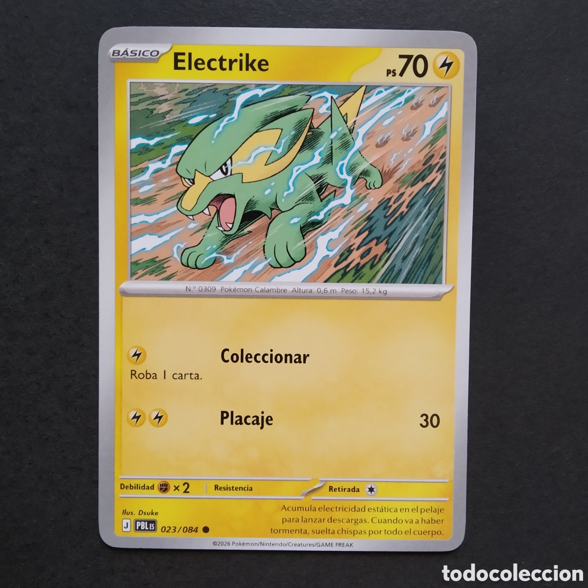 Sammelkarten: CARTA TCG - N&ordm; 023 - ELECTRIKE - OSCURIDAD ABSOLUTA - POK&Eacute;MON - EN ESPA&Ntilde;OL