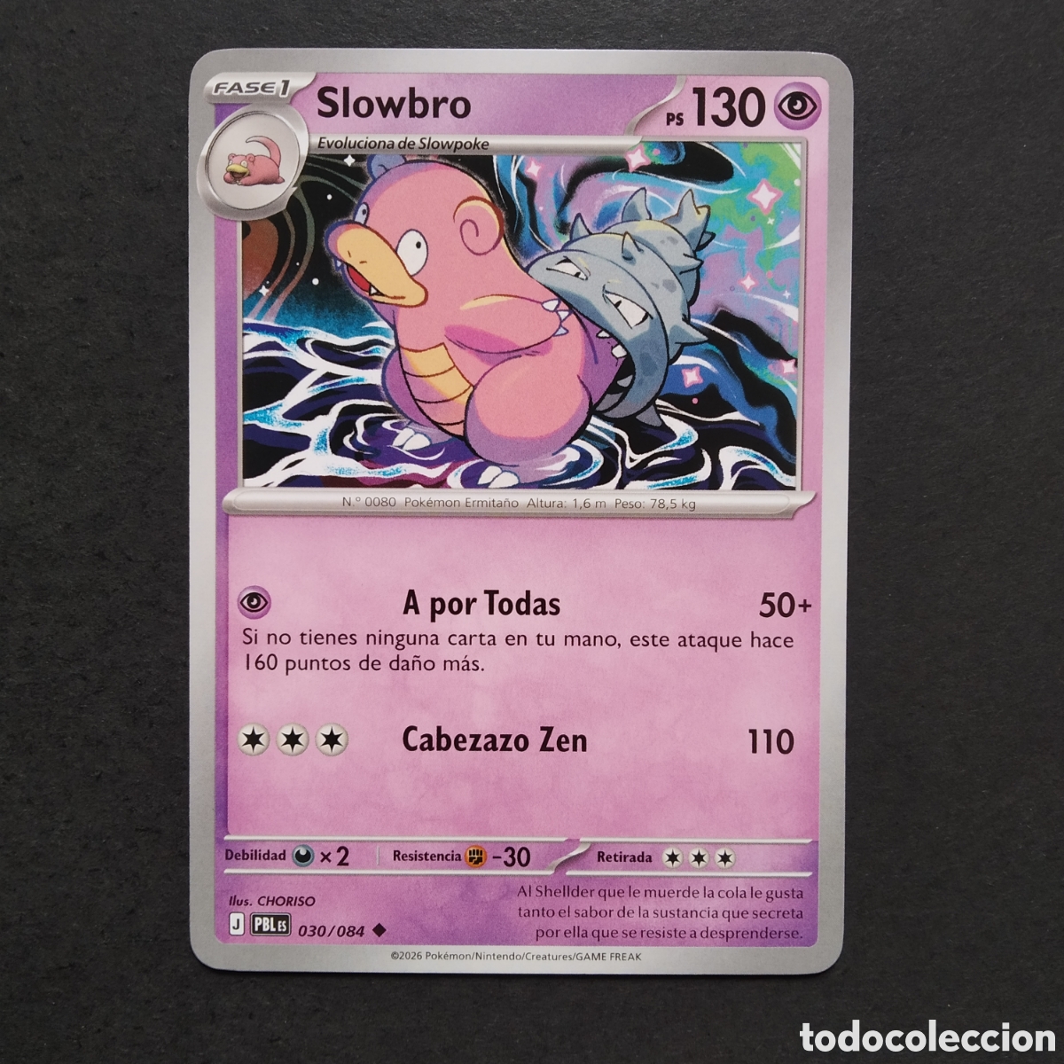 Sammelkarten: CARTA TCG - N&ordm; 030 - SLOWBRO - OSCURIDAD ABSOLUTA - POK&Eacute;MON - EN ESPA&Ntilde;OL