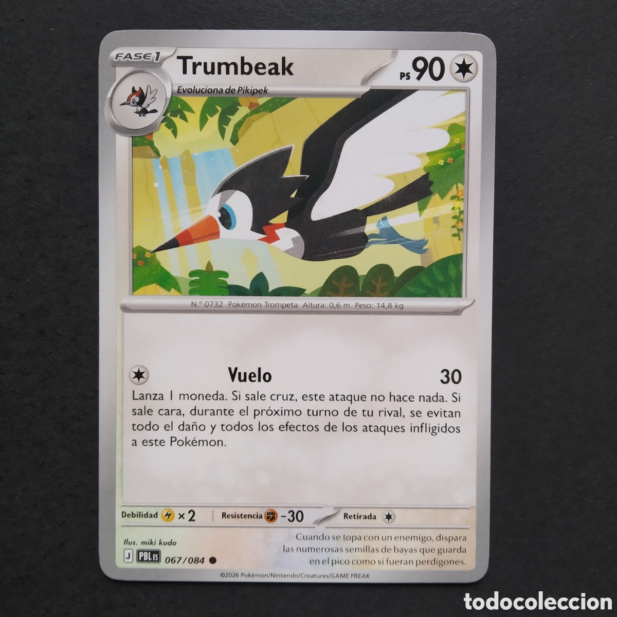 Trading cards: CARTA TCG - N&ordm; 067 - TRUMBEAK - OSCURIDAD ABSOLUTA - POK&Eacute;MON - EN ESPA&Ntilde;OL