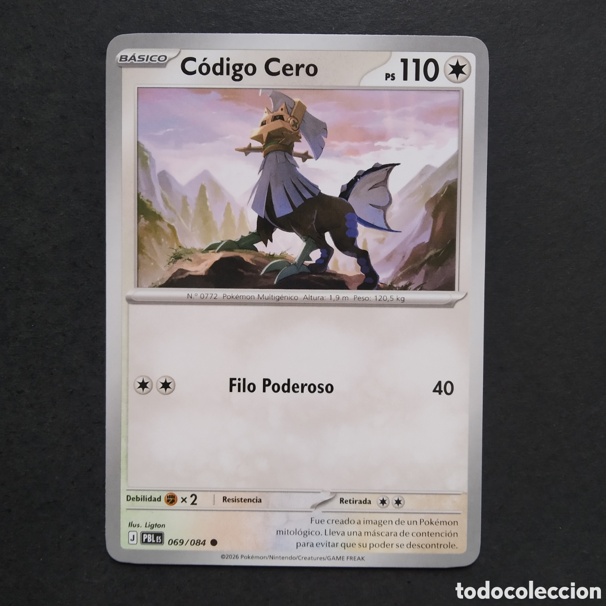 Trading cards: CARTA TCG - N&ordm; 069 - C&Oacute;DIGO CERO - OSCURIDAD ABSOLUTA - POK&Eacute;MON - EN ESPA&Ntilde;OL