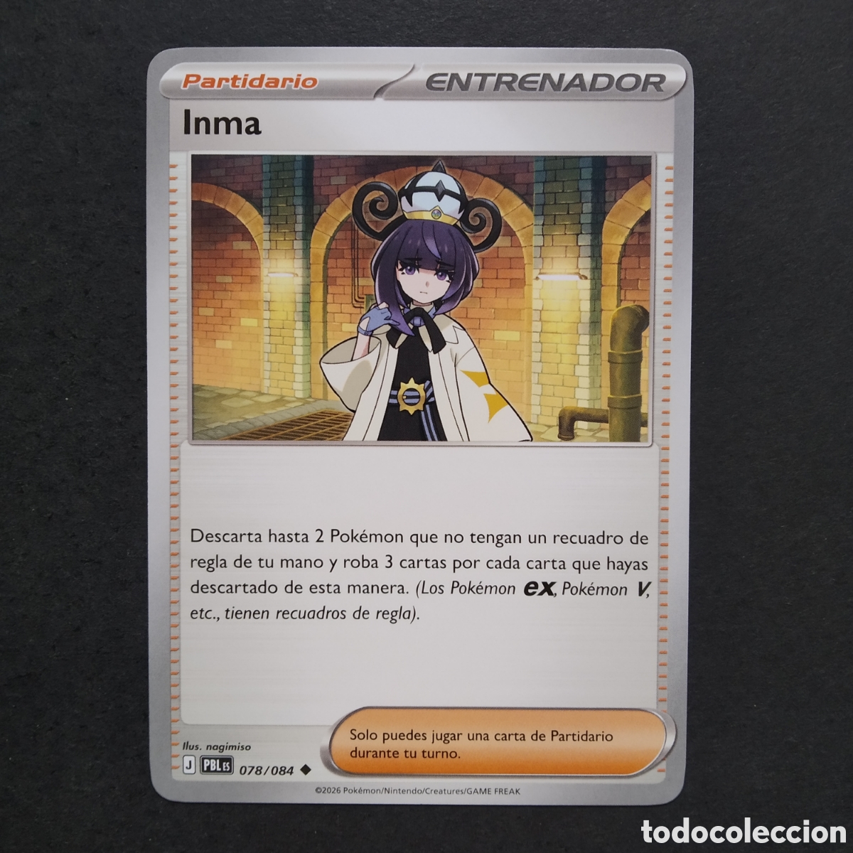 Trading cards: CARTA TCG - N&ordm; 078 - INMA - OSCURIDAD ABSOLUTA - POK&Eacute;MON - EN ESPA&Ntilde;OL