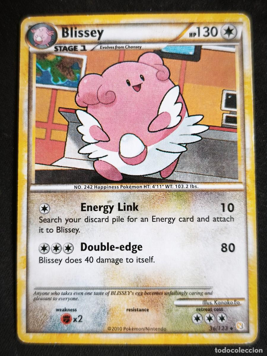 Trading Cards: Cromo-carta-Trading Card Pokemon Blissey estado muy bueno