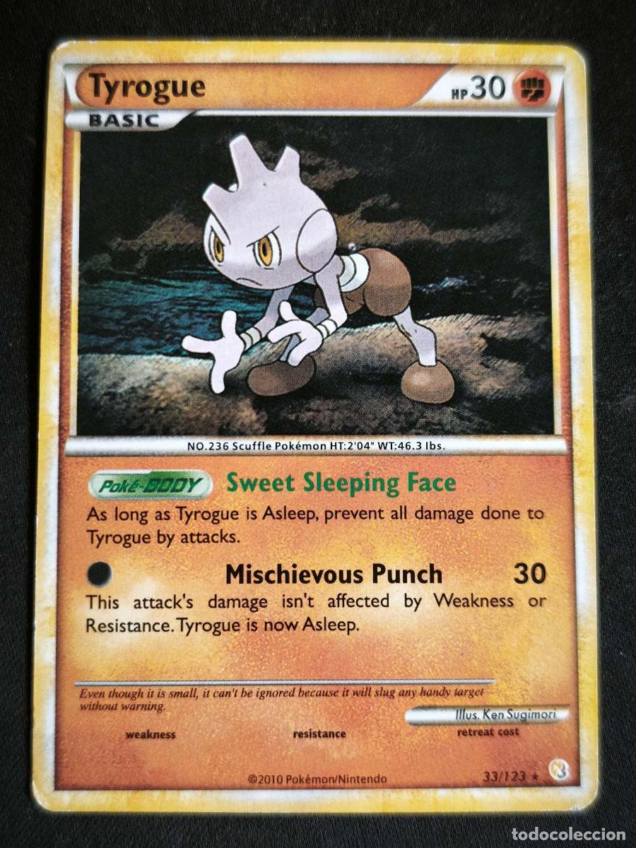 Trading cards: Cromo-carta-Trading Card Pokemon Tyrogue estado muy bueno