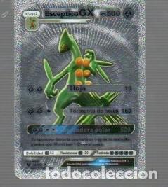 Trading cards: CROMO DE POK&Eacute;MON DE STAGE2 ESC&Eacute;PTICO GX PS 500 F 20/100 A&Ntilde;O 2017 COLOR PLATA