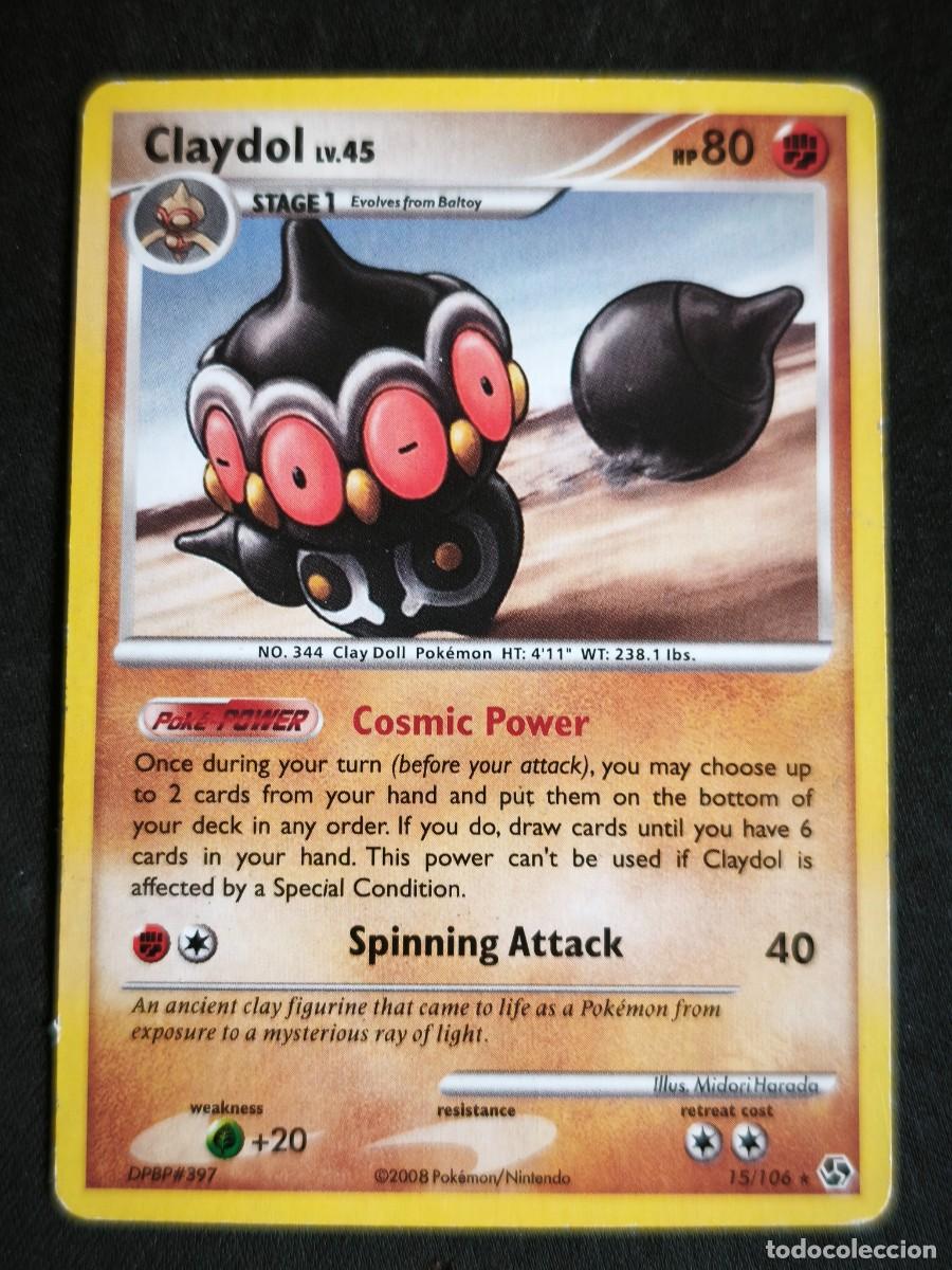 Trading cards: Cromo-carta-Trading Card Pokemon Claydol estado muy bueno