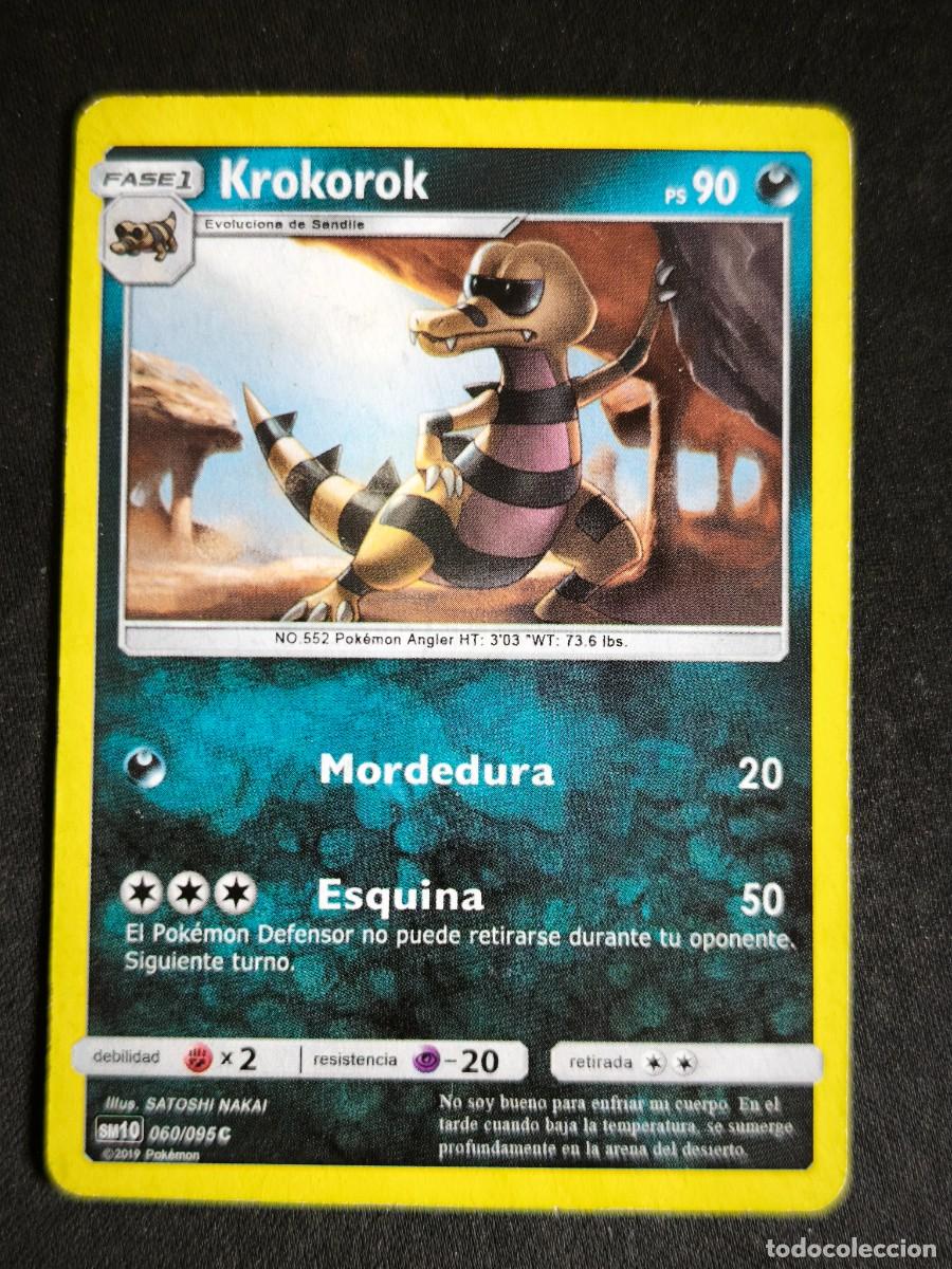 Trading cards: Cromo-carta-Trading Card Pokemon Krokoroc estado muy bueno