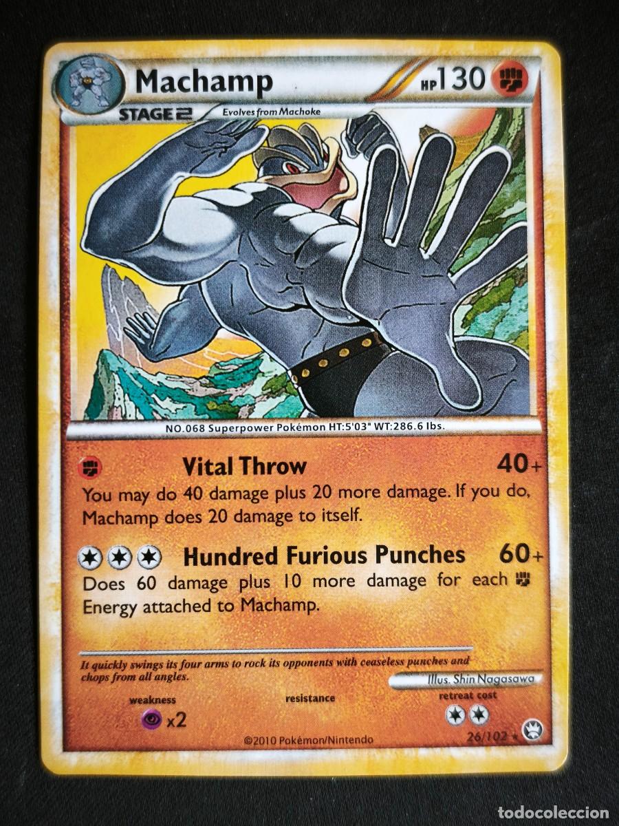 Trading cards: Cromo-carta-Trading Card Pokemon Machamp estado muy bueno