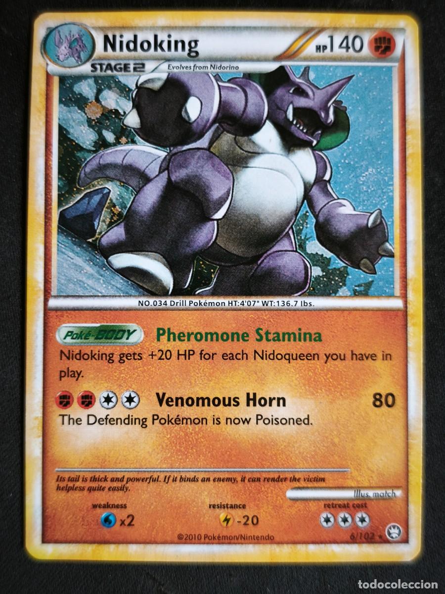 Trading cards: Cromo-carta-Trading Card Pokemon Nidoking estado muy bueno