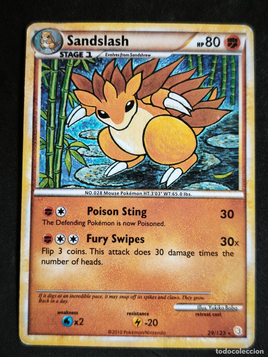 Trading cards: Cromo-carta-Trading Card Pokemon Sandslash estado muy bueno