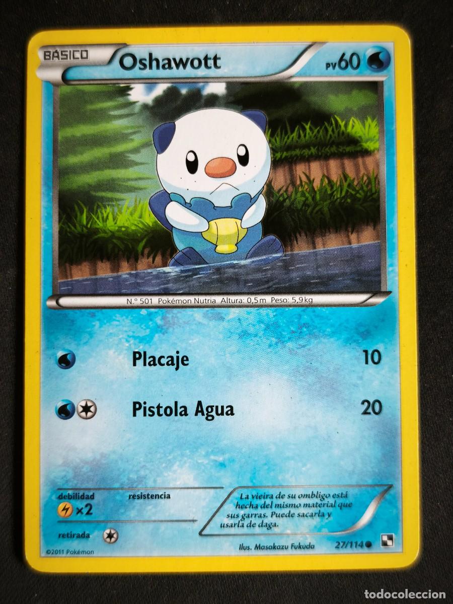 Trading cards: Cromo-carta-Trading Card Pokemon Oshawott estado muy bueno