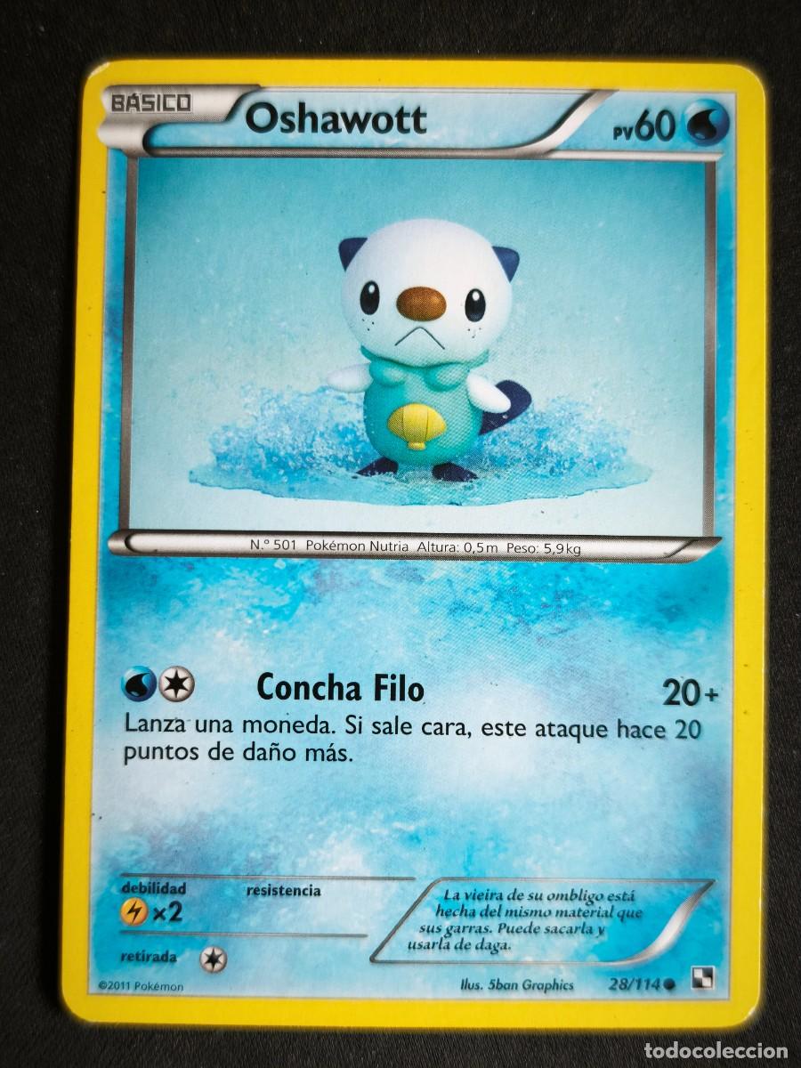 Trading cards: Cromo-carta-Trading Card Pokemon Oshawott estado muy bueno