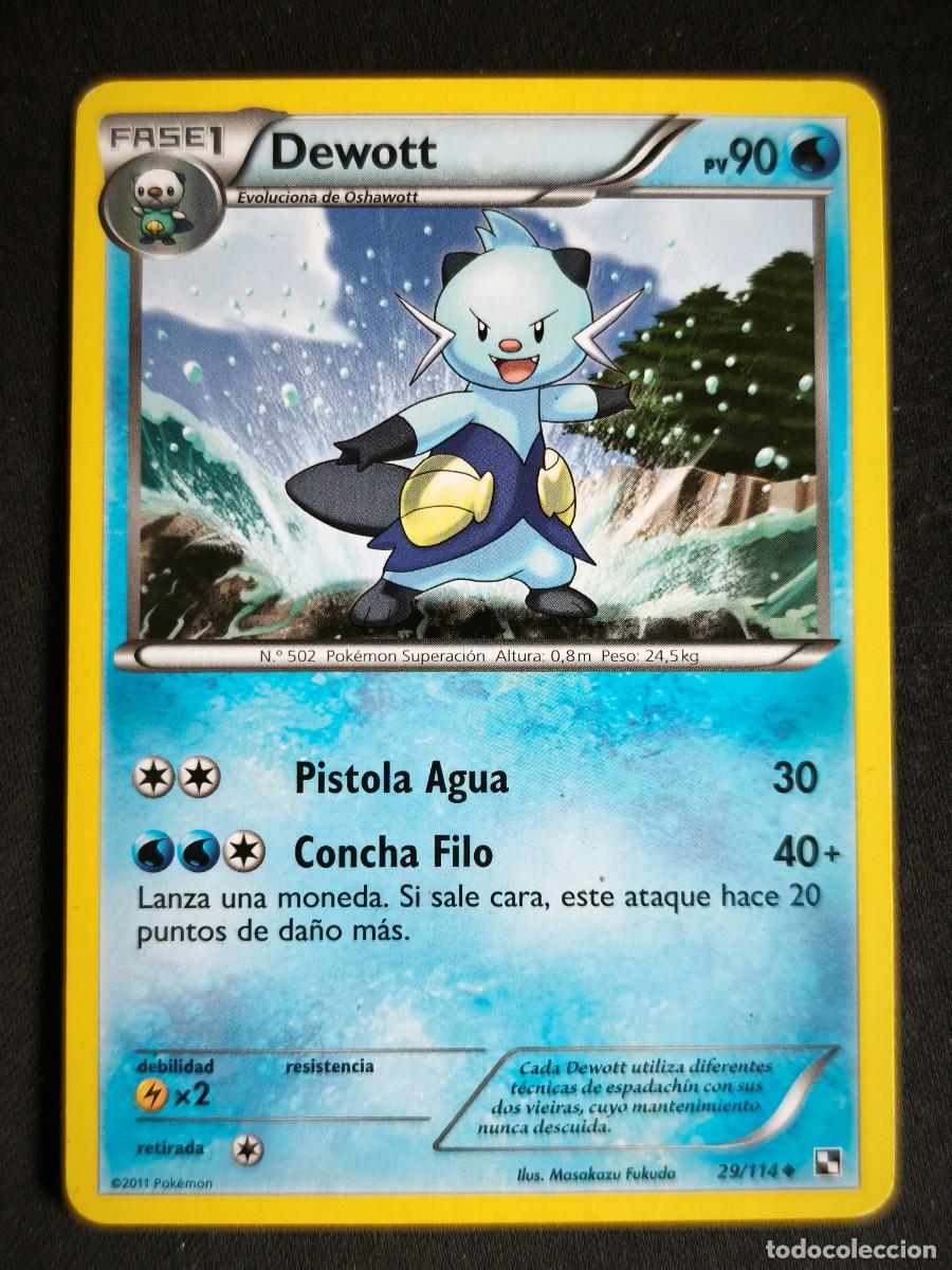 Trading cards: Cromo-carta-Trading Card Pokemon Dewott estado muy bueno