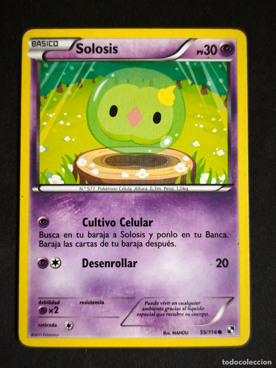 Trading cards: Cromo-carta-Trading Card Pokemon Solosis estado muy bueno