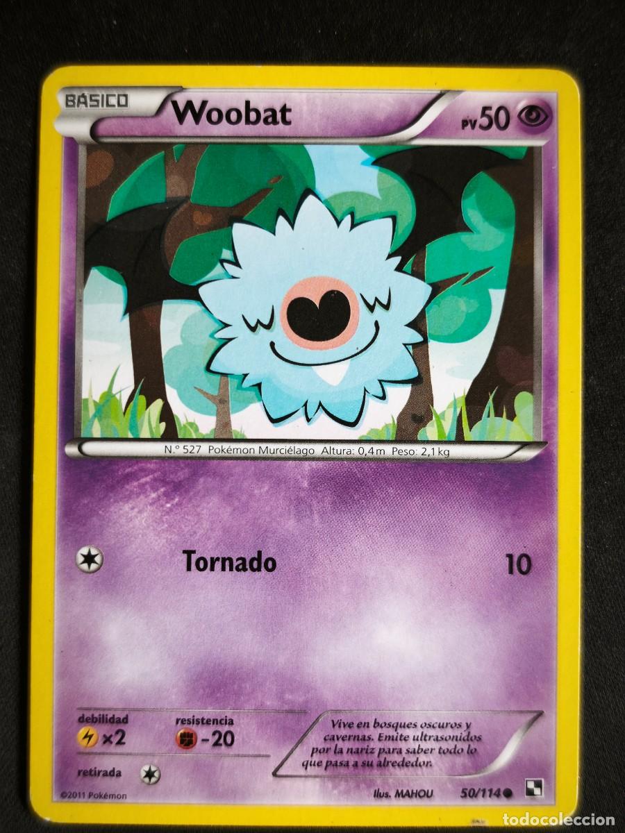 Trading cards: Cromo-carta-Trading Card Pokemon Woobat estado muy bueno